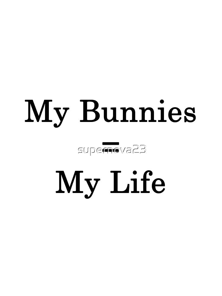 My Bunnies = My Life by supernova23