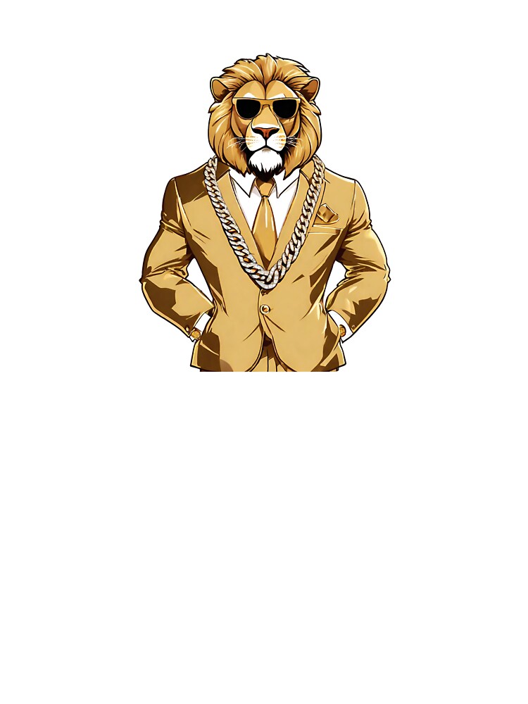 Rich Luxurious Golden Diamond Lion Classic by Majestic Paws