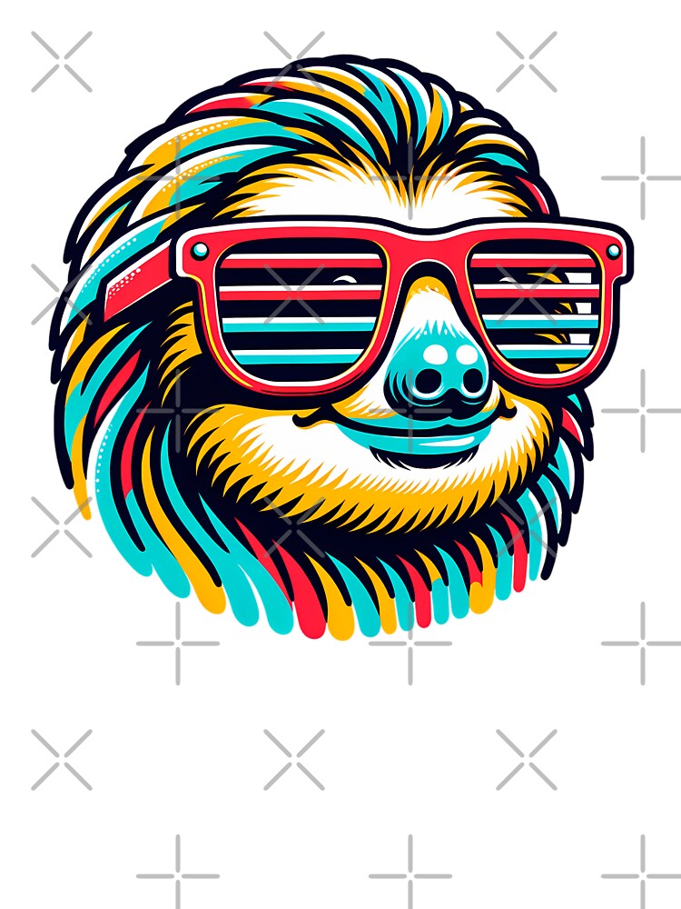 Sloth Wearing Sunglasses by PeelZinc