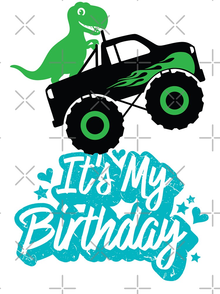 T-Rex Truck Party Dinosaur Birthday Dinosaur Squad It's My Birthday Kids Youth Boys Girls Cute Dinosaur Kawaii Men Women by shoptshirtswag