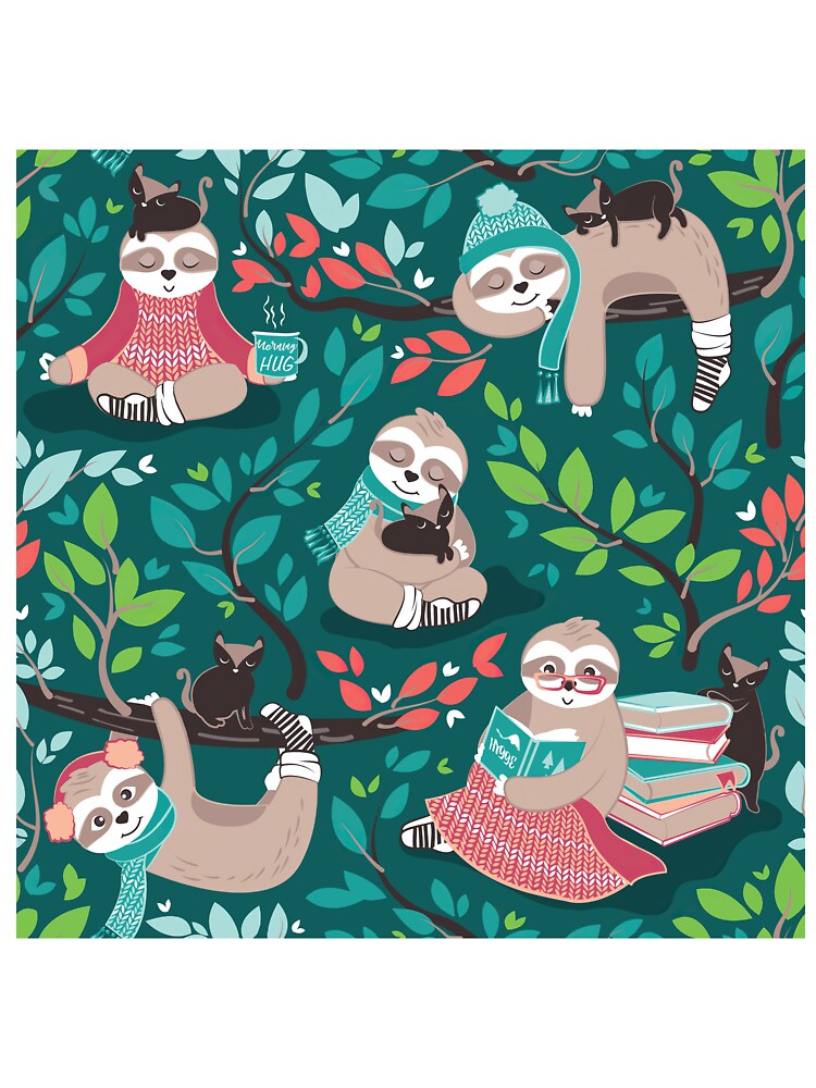 Winter Weather Sloths by VickyCloset