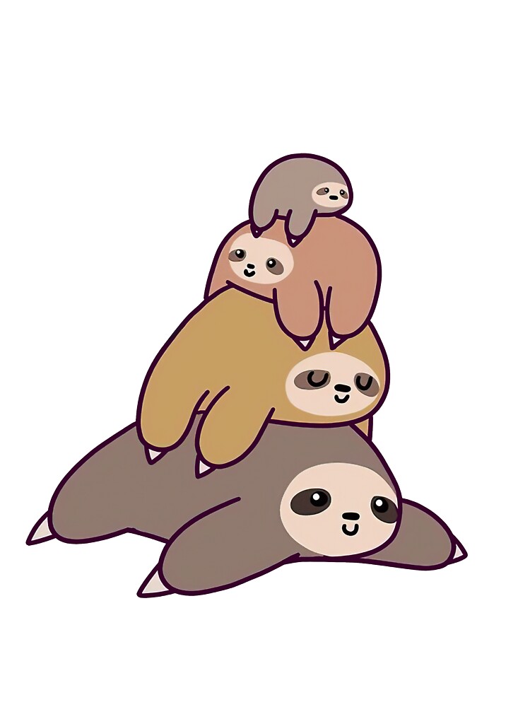 Lazy Sloth Funny Christmas by ArtCreations79