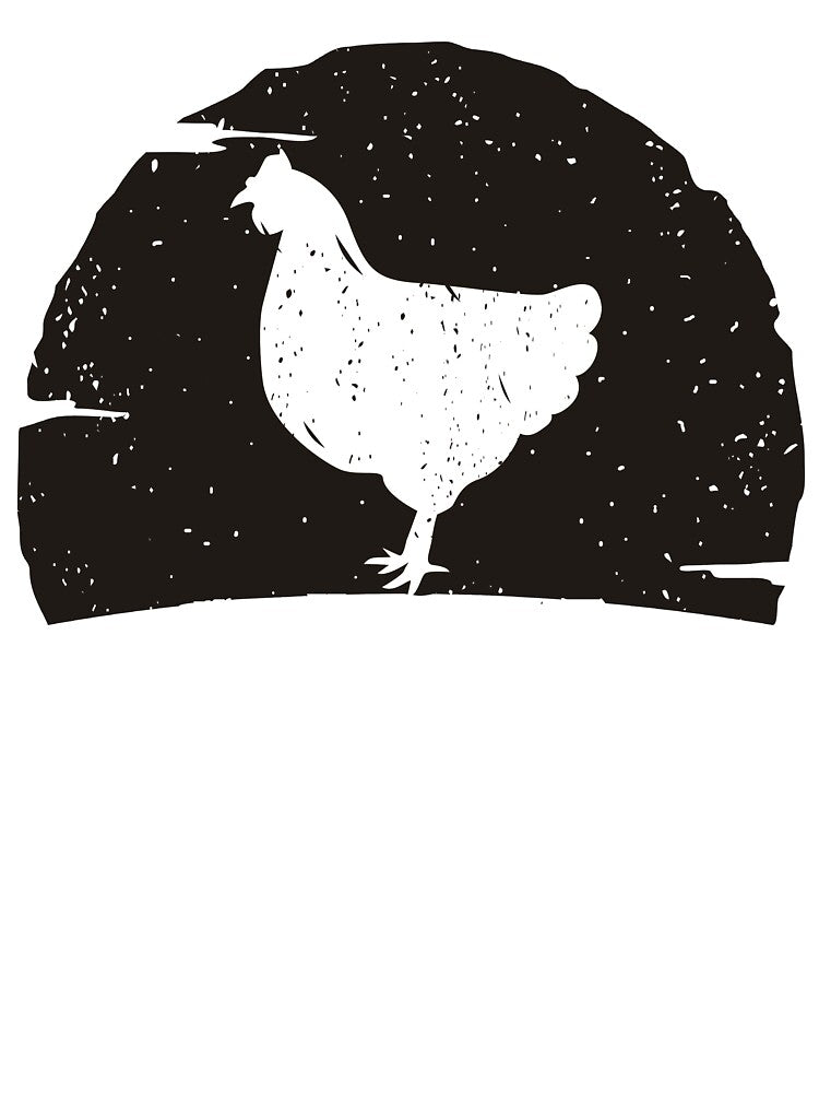 chicken animal art vintage sunset by alaechamlal