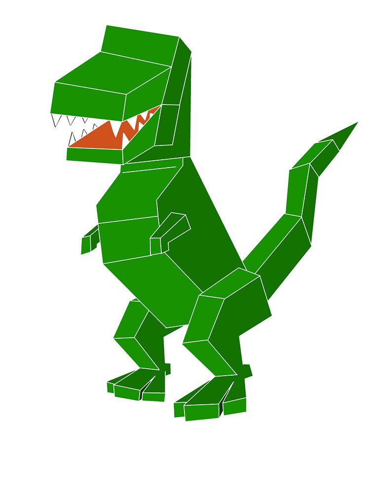 Robot dinosaur preparatory to explore the world by alx-san