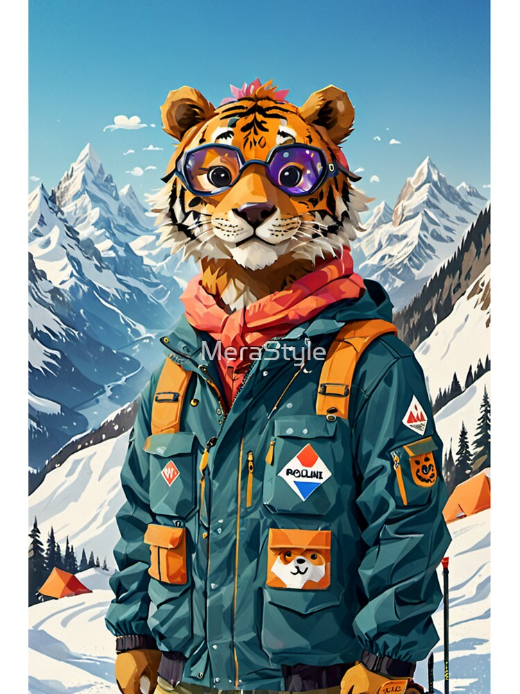 Tiger looking for Snow Hiking by MeraStyle