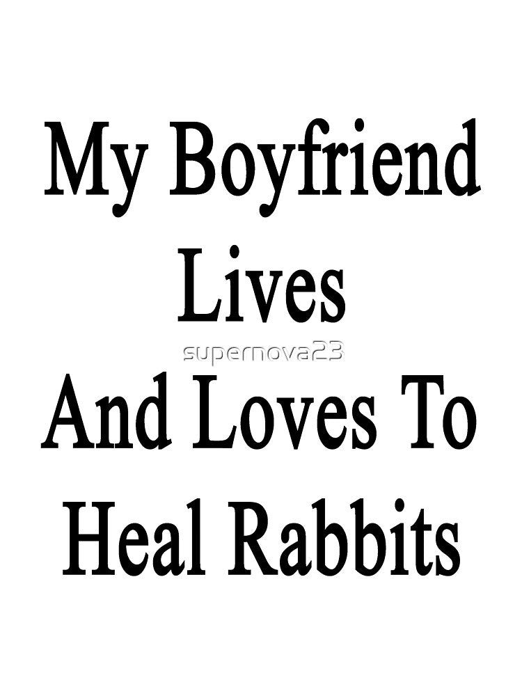 My Boyfriend Lives And Loves To Heal Rabbits by supernova23