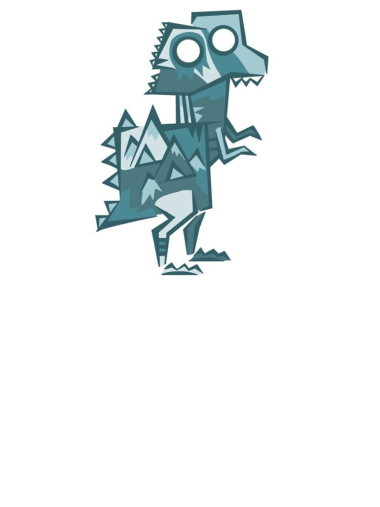 Frosty Mountain Dinosaur by GabiDoodles