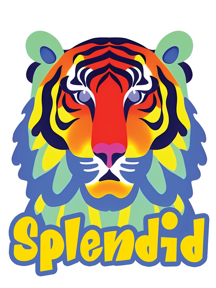 splendid sticker, tiger sticker by RGB-crayon