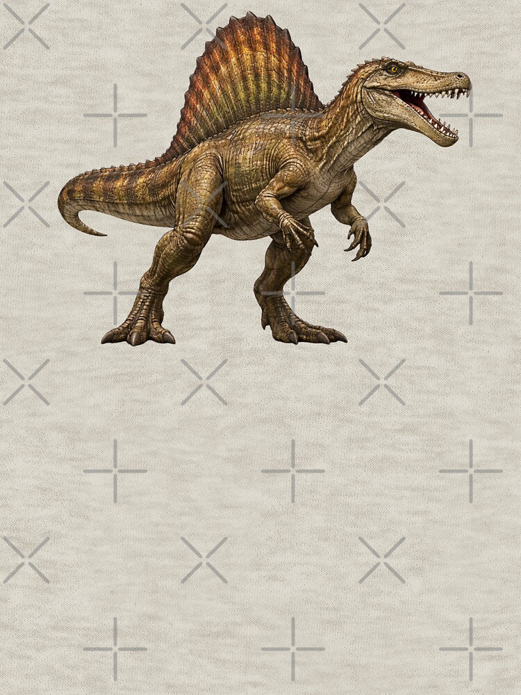 Realistic Spinosaurus Dinosaur Art | Paleoart Sail-Backed Dinosaur | Prehistoric Predator Illustration by SimplyJasper