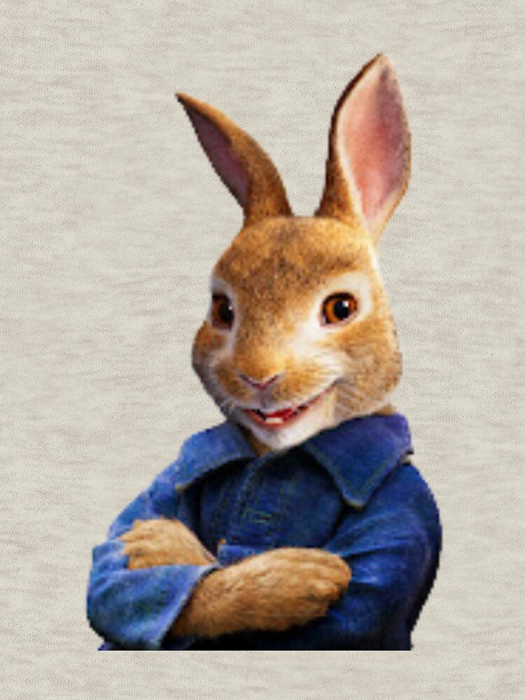Watercolor Easter Peter Rabbit with big easter egg by moullknoz