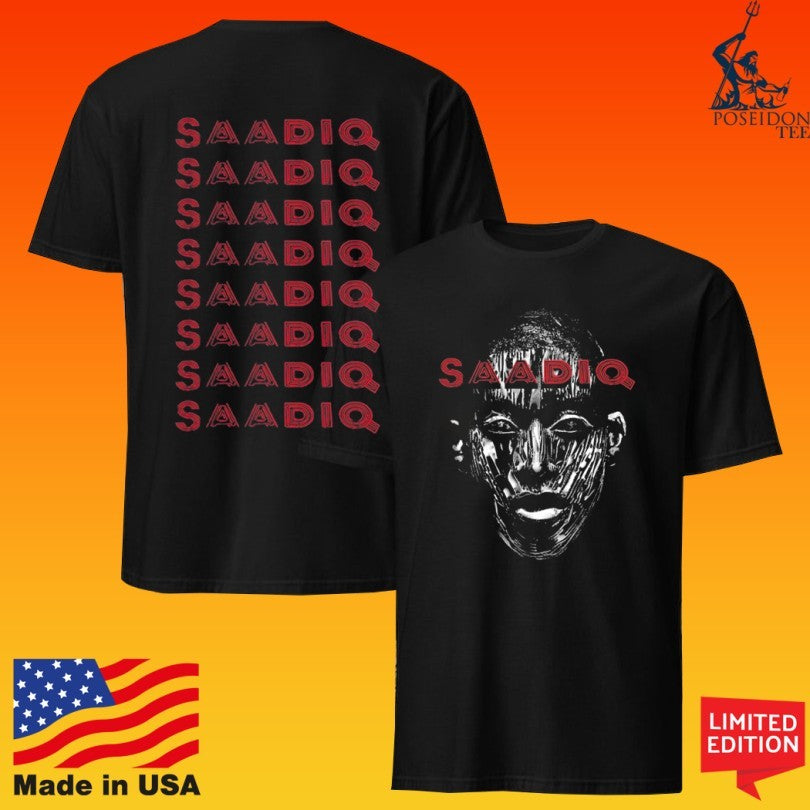 Raphael Saadiq Big Face Red Text T-shirt