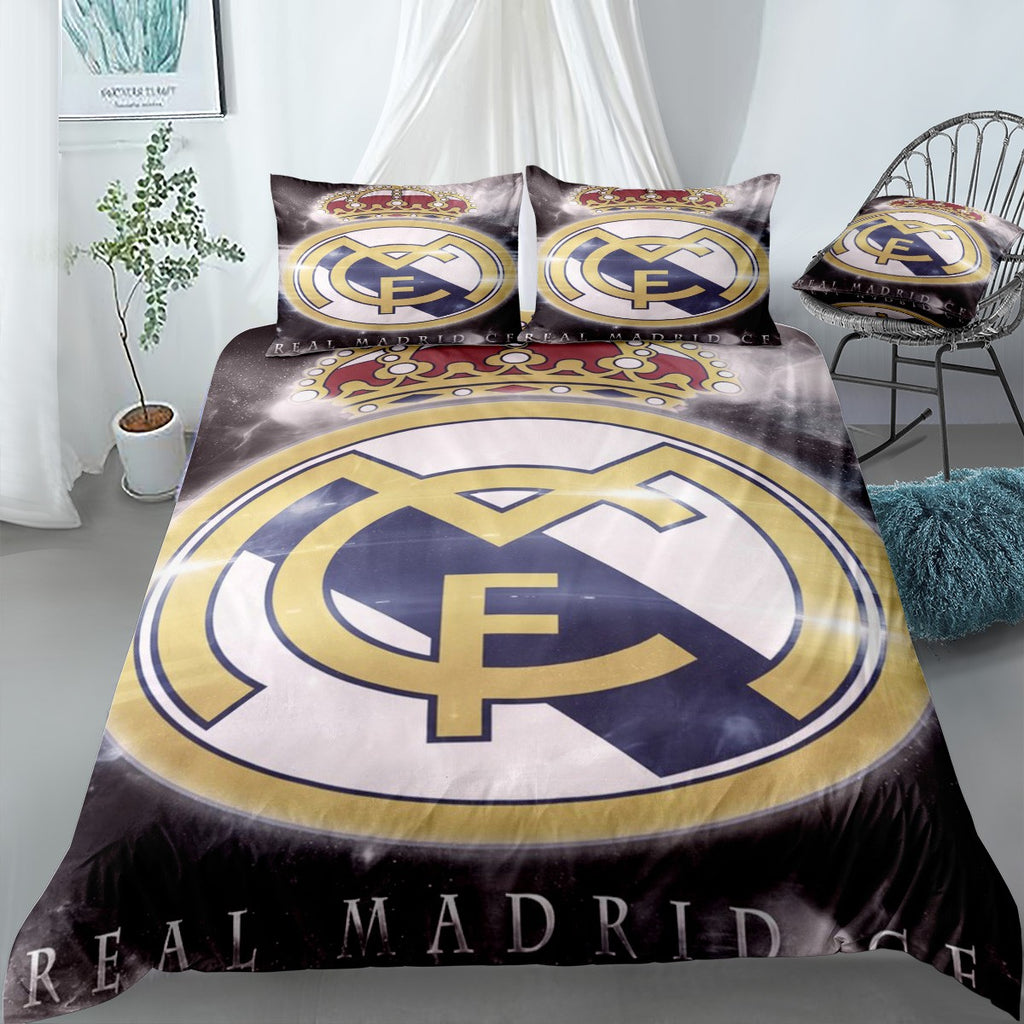 real madrid Bedding Set (Duvet Cover & Pillow Shams)