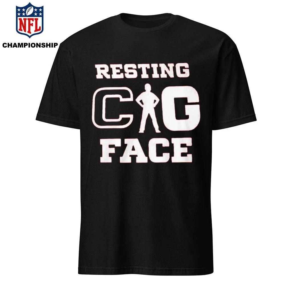 Resting Cig Face Peach Bowl Shirt