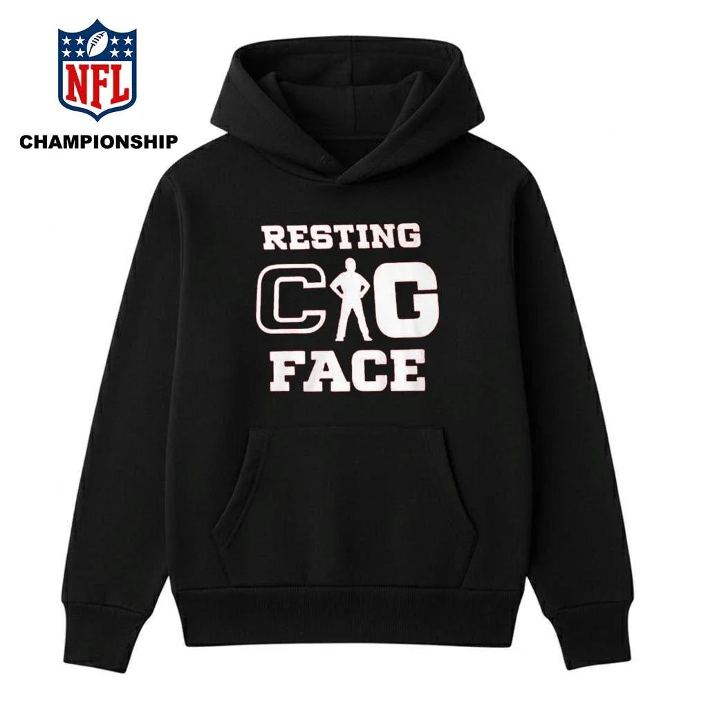 Resting Cig Face Peach Bowl Shirt