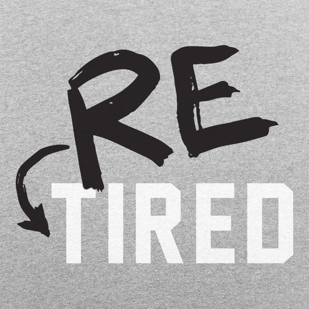 Re-Tired Retirement Pun for Tired Old Folks