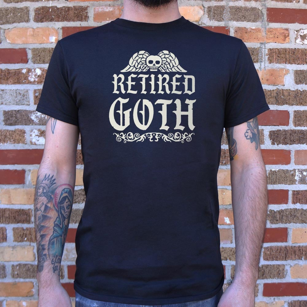 Retired Goth Winged Skull Design