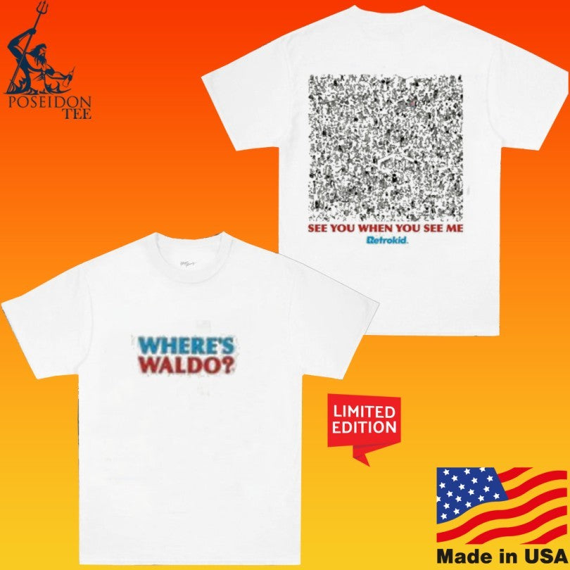 Retrokid See You When You See Me Where’s Waldo Search T-shirt