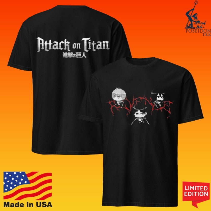 Revenge Attack On Titan Trio Lightning T-shirt