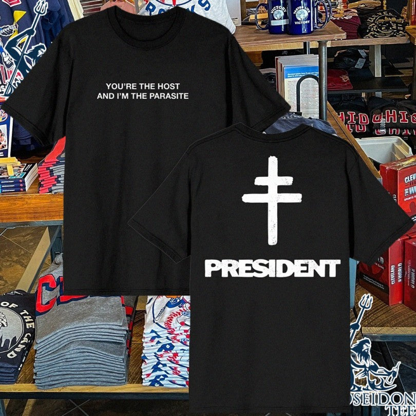 Revolver Magazine President You’re The Host And I’m The Parasite Mercy Lyric T-shirt