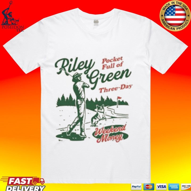 Riley Green Pocket Full Of Three-day Weekend Money Golf T-shirt