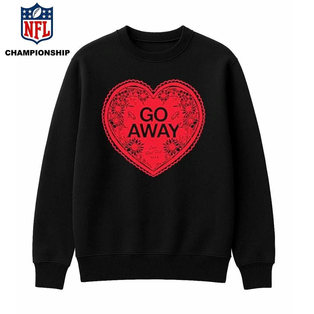 Riot Fest GO AWAY HEART Valentine 2026 Shirt