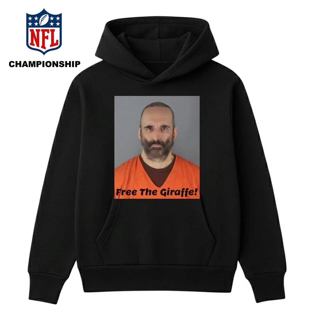 Robby Roadsteamer Free The Giraffe Mugshot Shirt