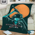ruroni kenshin art 11 Fleece Throw Blanket