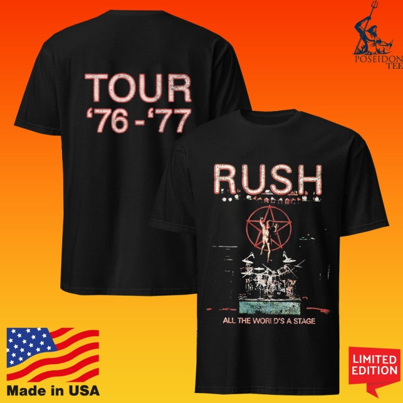 Rush All The World’s A Stage Tour 76- 77 T-shirt
