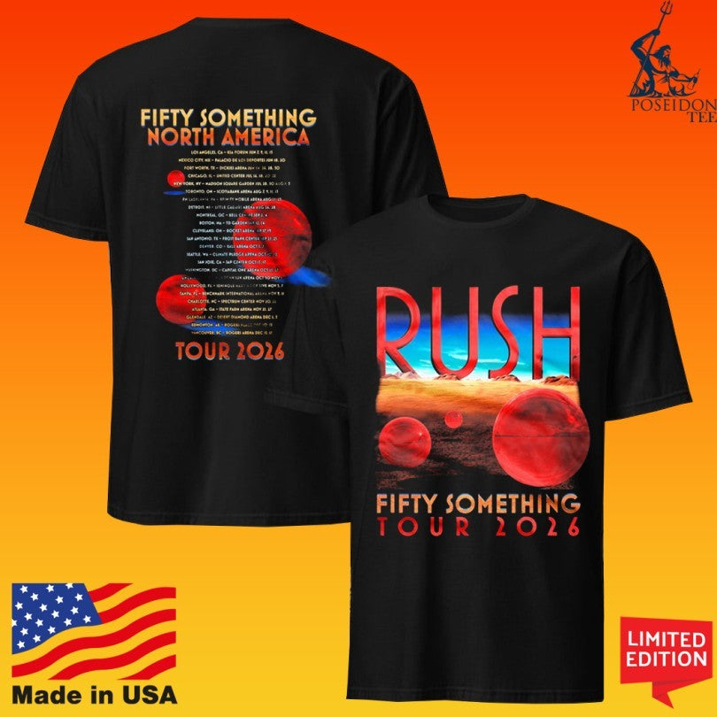 Rush Fifty Something North America Tour 2026 Spheres T-shirt