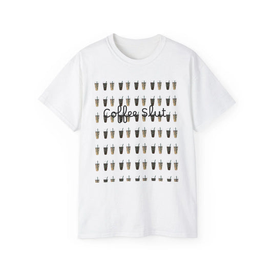 Coffee Slut Tshirt, Funny Graphic Tee, Novelty Shirt, Gift For Coffee Lovers