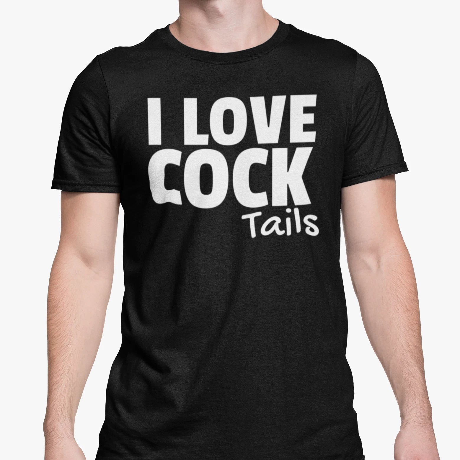 Funny T Shirt I Love Cock Tails Joke Adult Gay Cocktail Lover Humour Gift Unisex