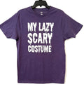 Celebrate Halloween T Shirt Purple My Lazy Scary Costume Size M 38-40