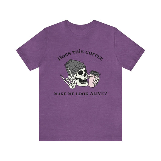 Funny Coffee Shirts - Skeleton - Caffeine - Unisex Jersey Short Sleeve Tee