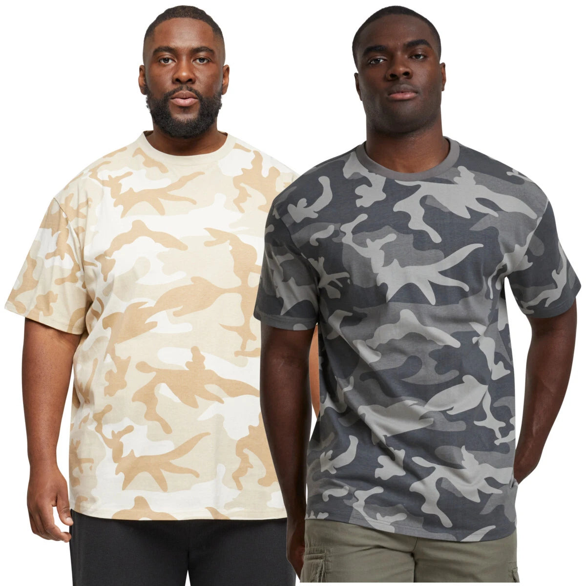 Urban Classics Oversized Simple Camo Tee Men's T-Shirt Cotton Camo New