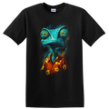 Rango Chameleon Portrait T Shirt Psychedelic Colorful Animal Tee