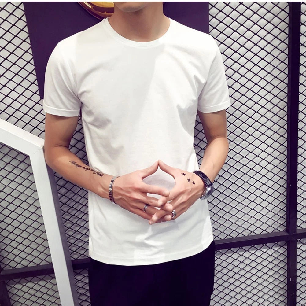 Men's Casual Loose T Shirt Breathable Oversized Style for Weekend Outings