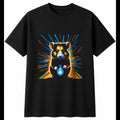 Hamster Colourful Cute Mens T-Shirt Black 100% Cotton Adorable Novelty