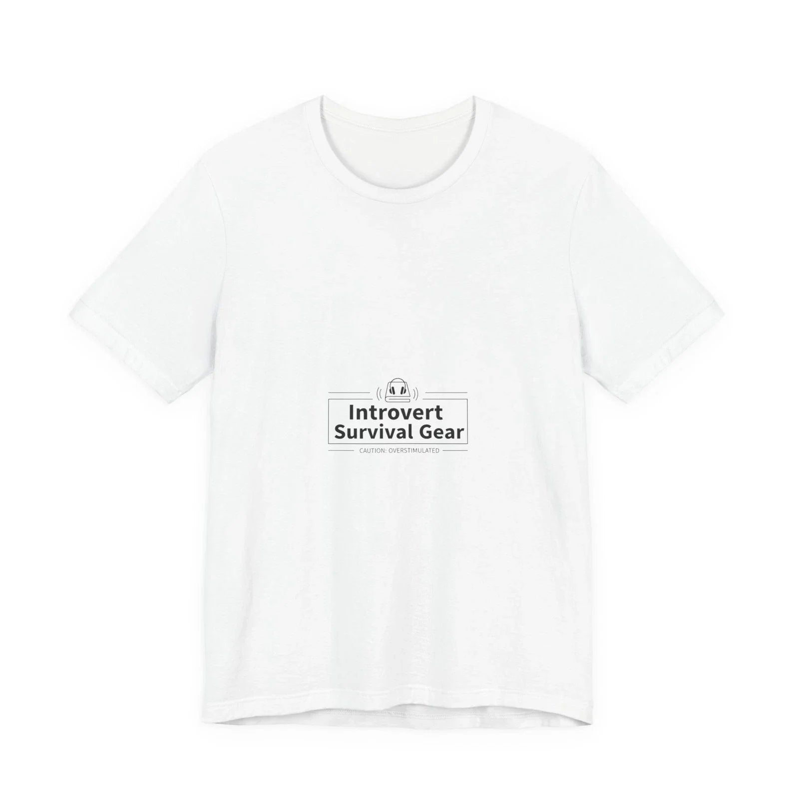 Introvert Survival Gear Tee | boundary gear, social anxiety humor