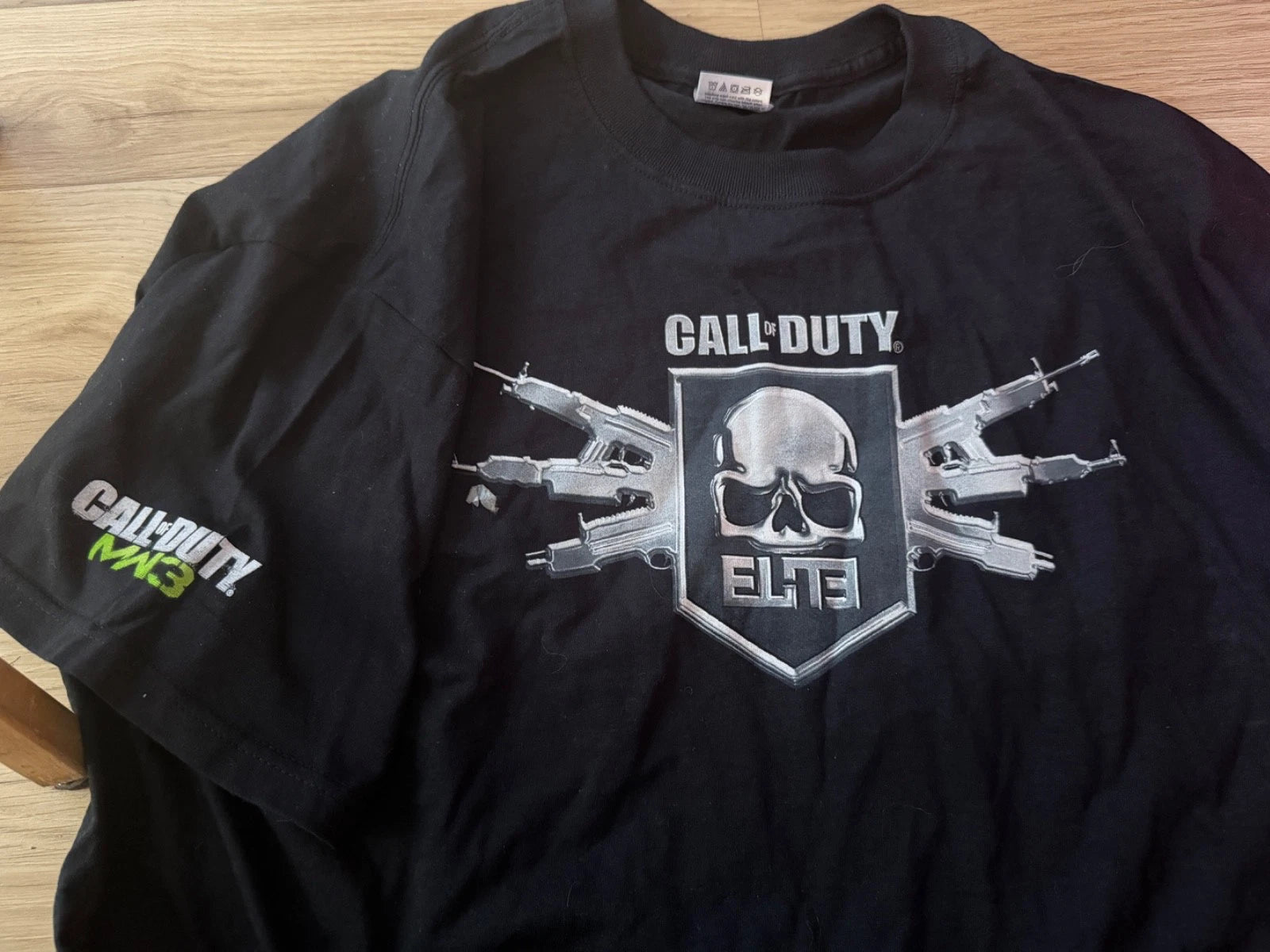 Call of Duty COD MW3 Elite Shirt XL Black Modern Warfare 3 Video Game Promo Tee