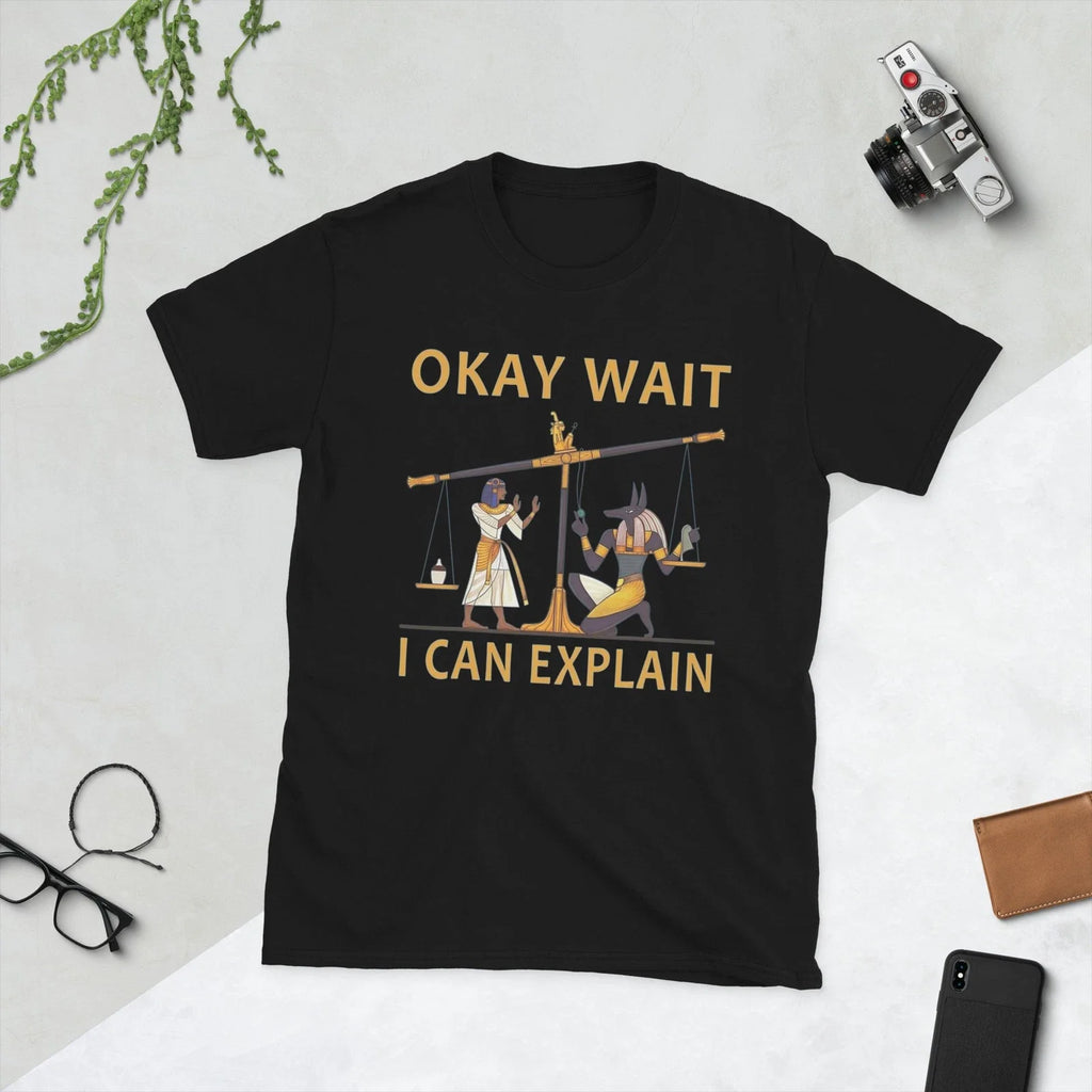 Okay Wait I Can Explain Ancient Egypt Humor Meme T-Shirt