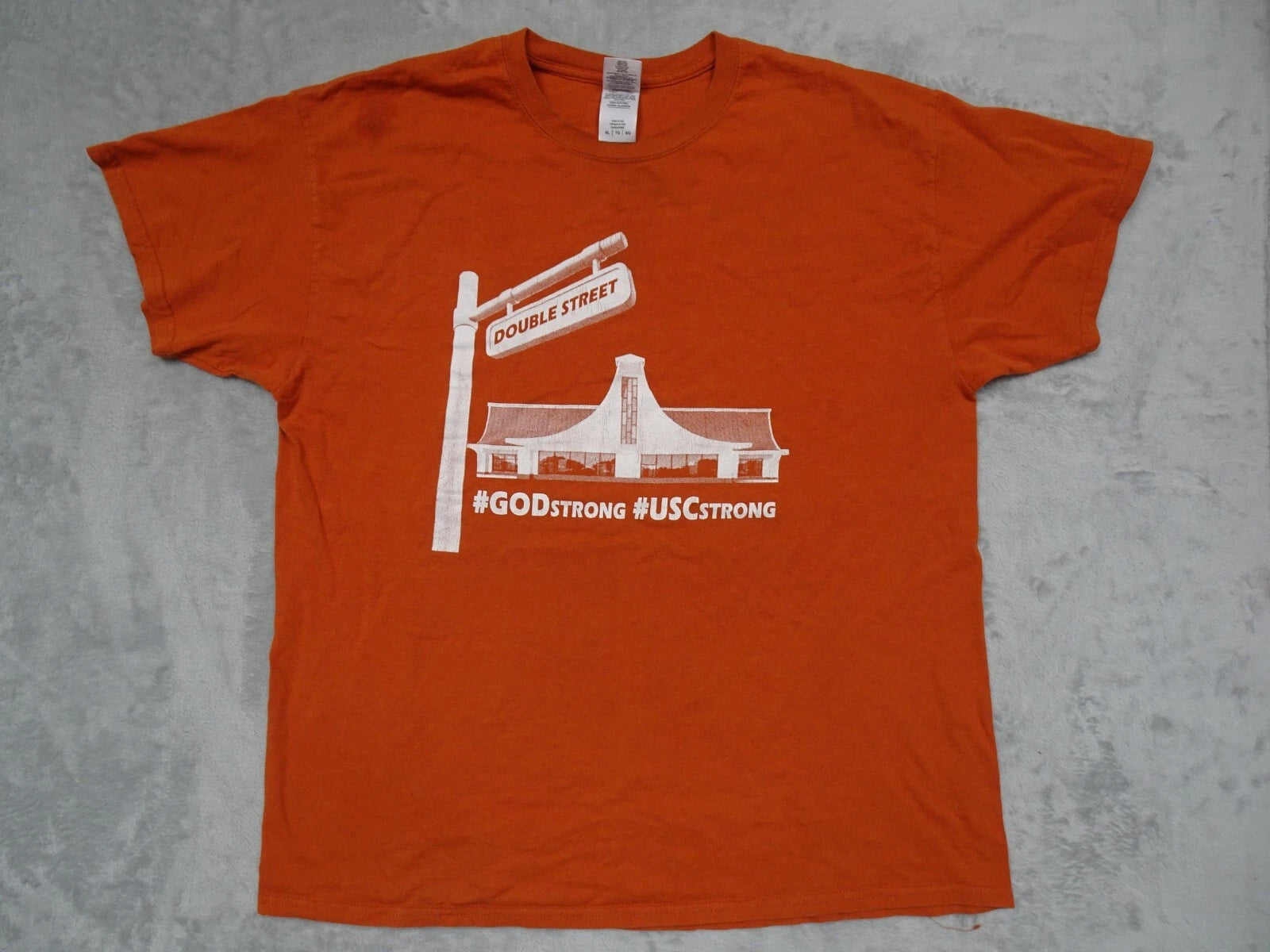 USC Campus Double Street T Shirt University Southern California Trojans XL Orang
