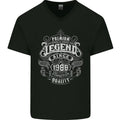 Premium Legend 38th Birthday 1988 Mens V-Neck Cotton T-Shirt