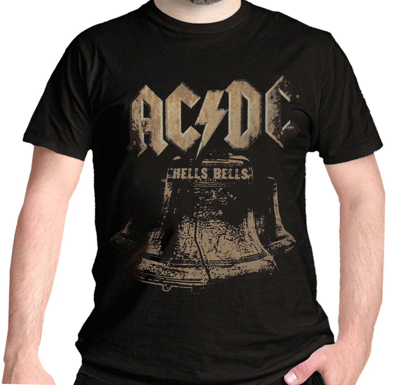 Official AC DC T Shirt Hells Bells Logo Rock Band Album  New S To 2XL