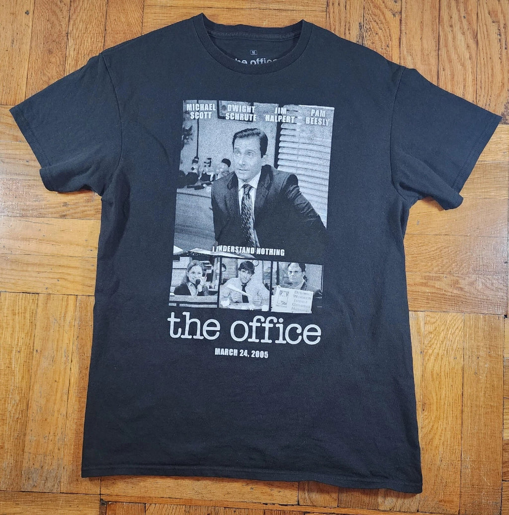 The Office 2005 Men Graphic T-Shirt Sz M Black Short Sleeve Cotton TV Show
