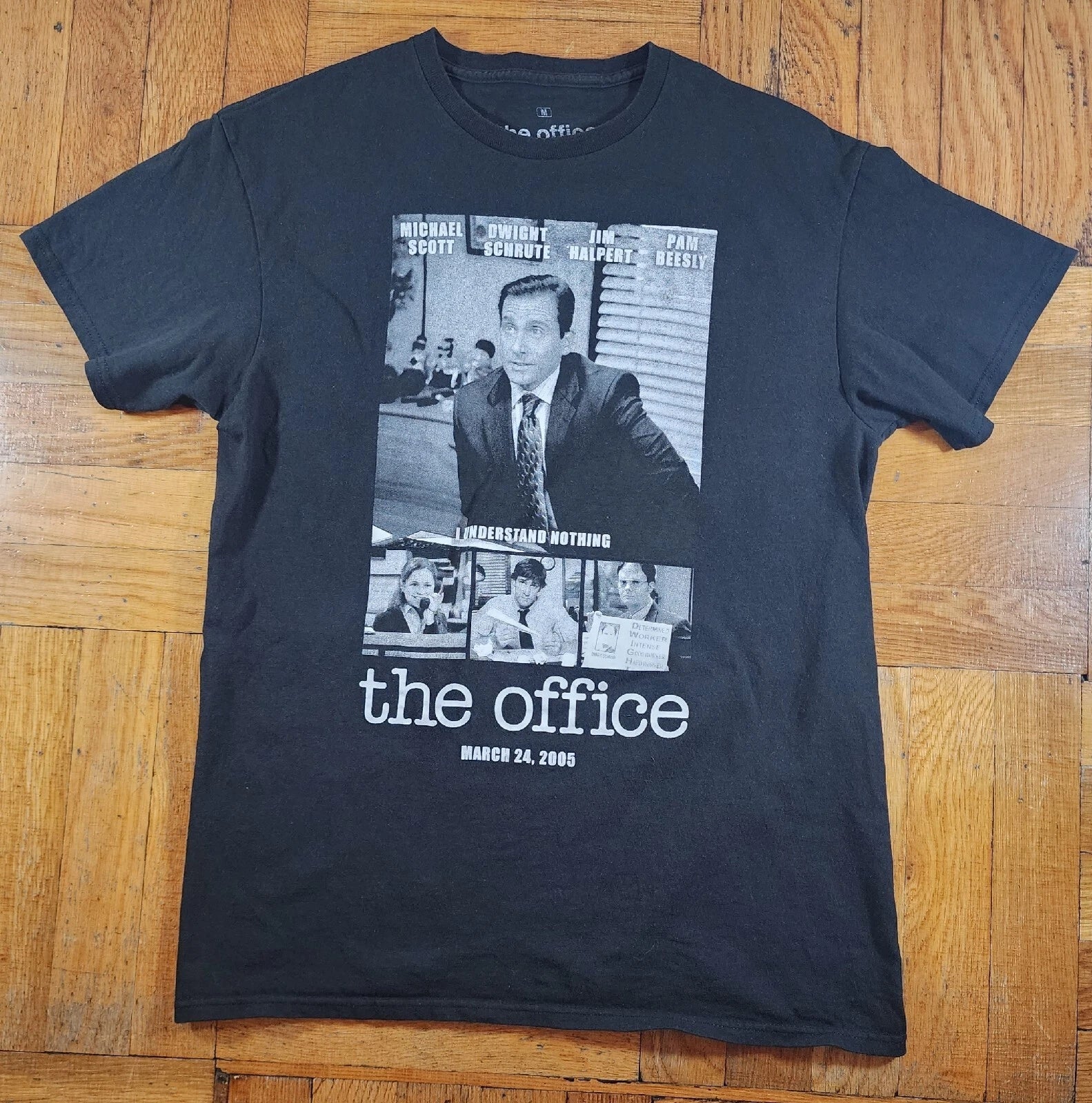The Office 2005 Men Graphic T-Shirt Sz M Black Short Sleeve Cotton TV Show