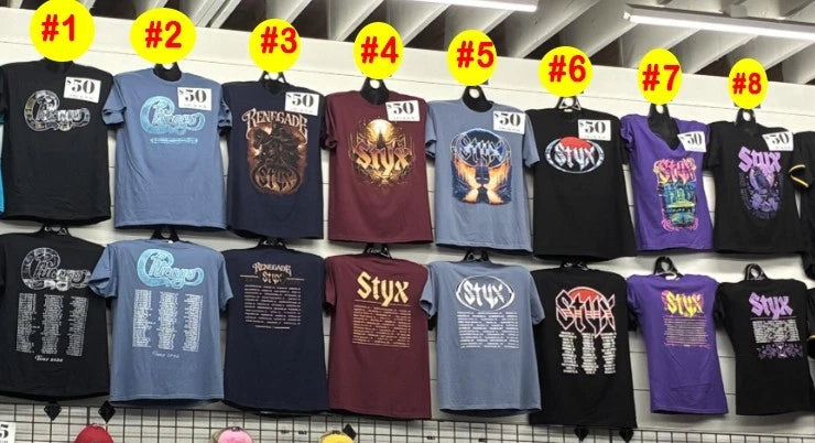 Styx Chicago Windy Cities Tour 2026 Graphic Tee reprint