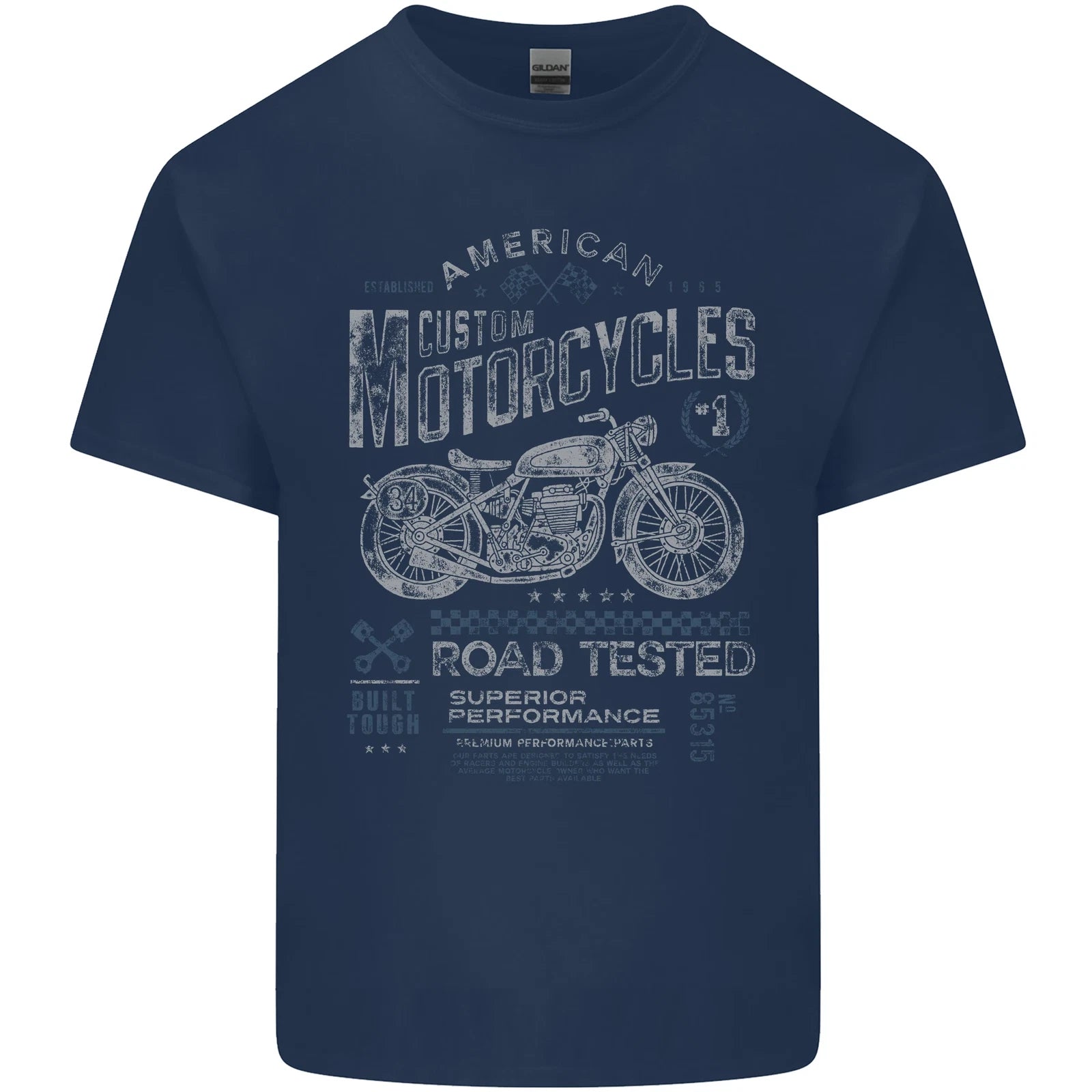 American Custom Motorcycles Motorbike Biker Mens Cotton T-Shirt Tee Top