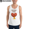 Emotional Damage in HD Funny Heartbreak Tank Top | Cute Sad Humor Gift