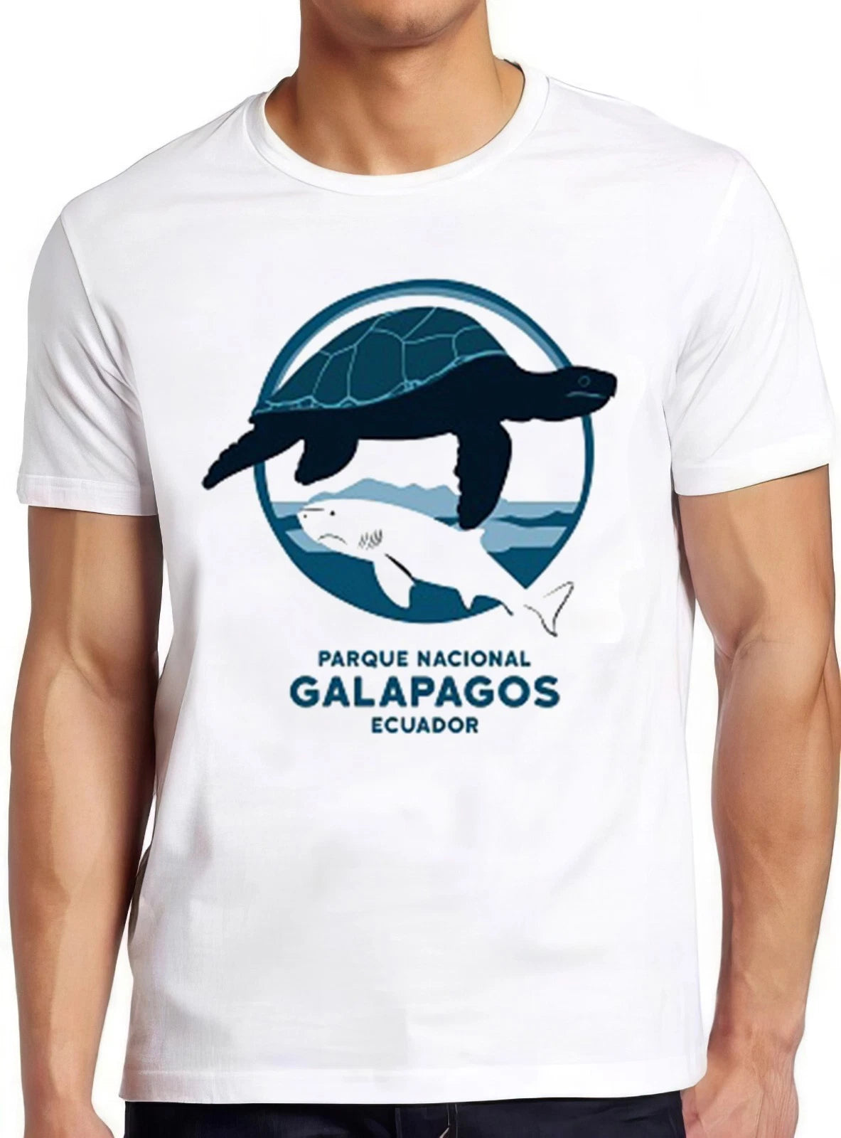Galapagos Island T Shirt National Park Turtle Shark Cool Gift Tee 2301