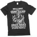 Men's Grumpy Old Man Shirt Walk Away Tee Grandpa Grandfather Birthday Gift Tee